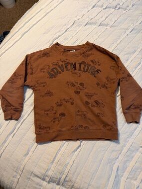 Carter's Brown Graphic Crewneck Sweatshirt